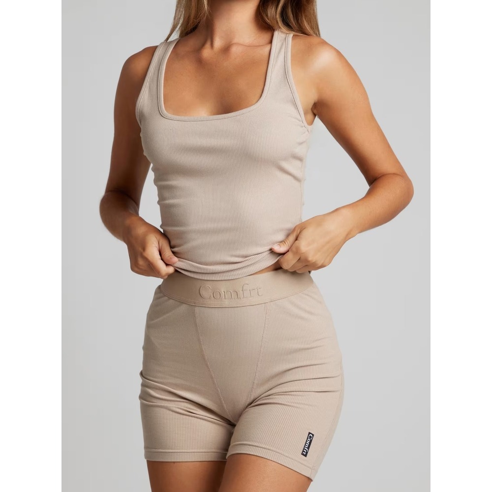 Comfrt Ribbed Countour Boxers Desert XS New With Imperfections